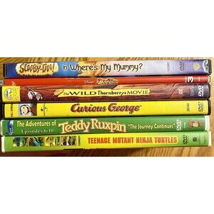 Lot Of 6 DVDs Children’s Family Animated Cartoon Movies